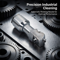 Industrial Spray Nozzles, Stainless Steel Watering Nozzle, Narrow Angle Head, fo #variant:Automatic Rotating Cleaning Nozzle