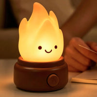 Night Light Rechargeable Campfire Night Light LED Flicker for Bedside