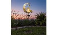 Crackle Glass Solar Light Decorative Solar Moon Lamp Automatic on/deactivated