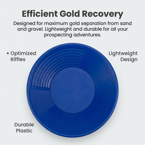 Panning Kit for River Panning, Gold Washing Pan for Gold Hobbyist, Washing Sieveing Use Gold, Manual Alluvial Gold Prospectin