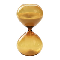 Honey-Hued Glass Hourglass Modern Decorative Sand Clock Time Management