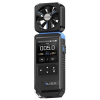 Two-screenScreen Display Digital Anemometer Temperature and Humidity Readings Handheld Anemometer Sound Alarm Wind Speed Meter Curve Recording
