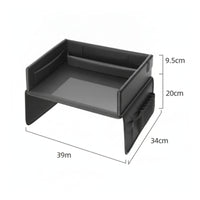 Leather Car Backseat Organizer with Tray Waterproof Car Back Seat Organizer with Tray Wear-Resistant Easy to Clean for Children, Toddlers, Parents, Road Trips