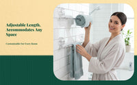 Stainless Steel Adjustable Suction Towel Rack Wall Mounted