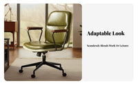Armless rotate Chair with casters Height Adjustable Computer Seat Rolling Casters Padded padding for Students, Women