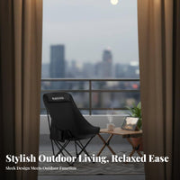 Foldable Moon Chair Compact Collapsible Frame Chair Lightweight