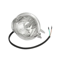 Retro Motorcycle Fog Light Custom Motorcycle Light with Grille Chromed Chrome Fog Lamp Easy to Install for Motorcyclists