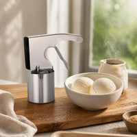 Lever Ice Cream Scoop Silver Gray Kitchen Tool Long-Lasting