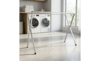 Stainless Steel Clothes Drying Rack Space-Saving Folding Clothes Drying Rack Long-Lasting Stable for Bedroom