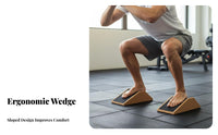 High-Density Cork Squat Ramp Wear-Resistant Cork Fitness Brick Long-Lasting for Weightlifters, Beginners, Gym, Physical Rehabilitation