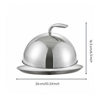 Steak Serving Dome Stainless Steel Food Dome Polished Finish Stainless Steel Cloche for Hotel Service