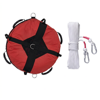 Surface Marker Buoy Scuba Diving, High Visibility Dive Flag, Inflatable Marker B #variant:Freediving Buoy with Safety Rope