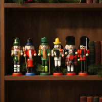 6 Pieces Nutcracker Ornament Small Nutcracker Ornaments Detailed Soldier Nutcrackers for Tabletop