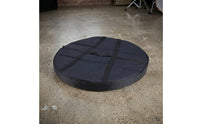 Shock-Absorbing Gong Bag Oxford Cloth Padded Gong Bag Black Circular Carry Case Lined