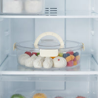 Cookie Carrier with Lid and Handle Plastic for Meal Prep