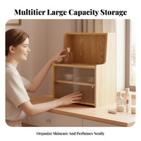 Desktop cosmetic Case with Drawers Large Capacity Cosmetic Organizer particle-resistantresistant