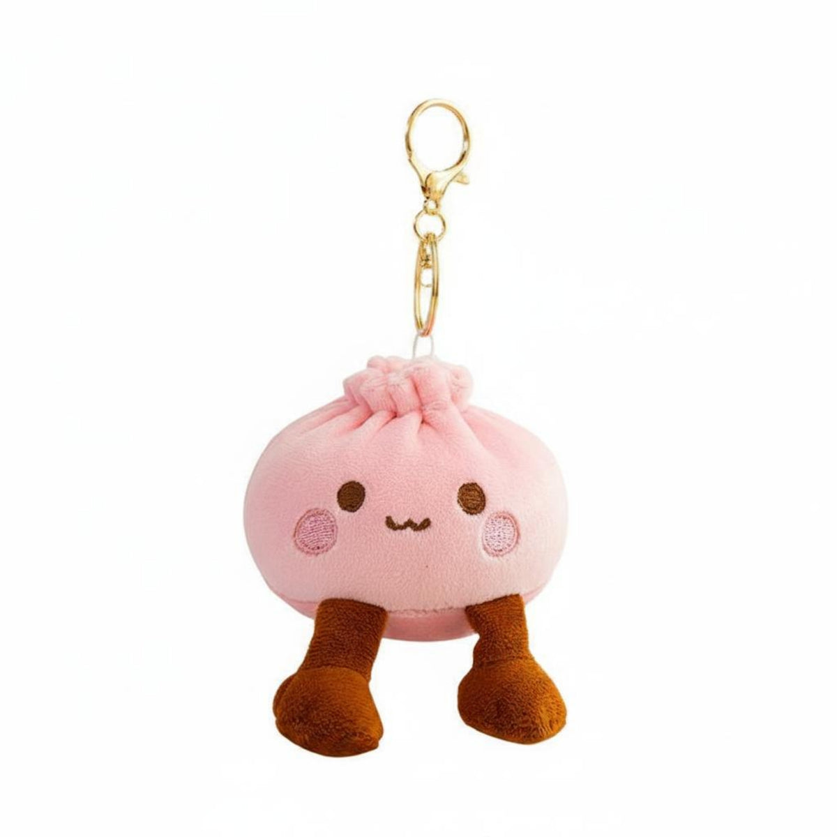 Cute Dumpling Stuffed Keychain Kawaii Aesthetic Stuffed Bun Charm Gift Idea for Keys