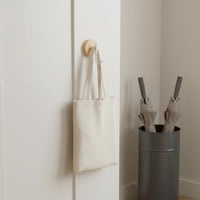 Walnut Garment Hanger Simple Installation Walnut Wood Hook Waterproof Heavy Duty Wall Peg for Renters, Bedroom