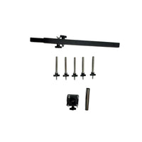 5-Group Cowbell Mount with Plastic Bells 4" 5" 6" 7" 8" for Percussion