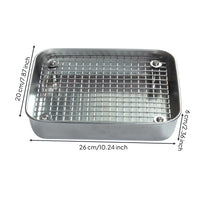 Stainless Steel Pet Toilet Tray Sturdy Small Pet Toilet Tray Easy to Clean