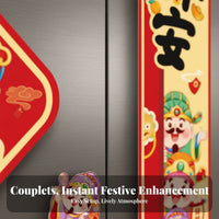 Couplets, Horse Year, Creative Holiday Door Decor, Fu Sticker
