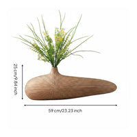 Resin Vase Creative Design Tabletop Home Ornament Decorative Touch for Entryway