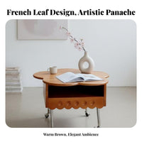 Petal-Shaped Lift-Top Table Strong and Stable Sofa Side Table Easy to Assemble