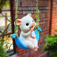 代发户外仿真动物树上挂件花园庭院布置装饰别墅园艺景观树脂摆件