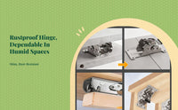 Automatic Locking Folding Hinge, sturdyDuty Stainless Steel, Stable Connection for Furniture Surface, Extension Support Bracket