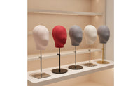 Mannequin Head with Stand Adjustable Head Form with Stand textileCovered for Boutique Owners, Milliners, Window Displays, Studios