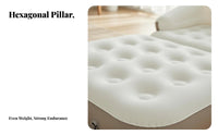 Inflatable Pad with Pump additional Thick Inflatable Lounger with Pillow for Campers