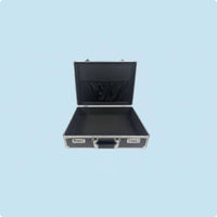 Aluminum Storage Box Shock Resistant Lockable Metal Case Double Lock for Travel