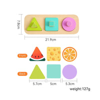 Wooden Sensory Toy Educational Educational Toy Smooth Fine Motor for Toddlers, Daycare
