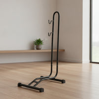 Heavy Duty Bike Floor Stand Utility Bike Floor Rack Solid Bike Parking Stand Space-Saving for Cyclists