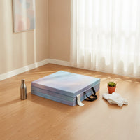 Folding Exercise-Mat with Handles Portable Folding Exercise-Mat Thick for Gymnasts, Dancers, Home Workouts, Stretching, Floor Exercises