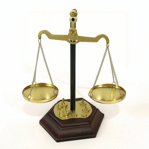 Balance Scale Ornament Metallic-Looking Table Decoration Lightweight for Office