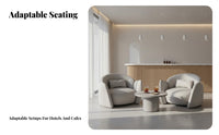 Sofa and Armchair Set Modern Design Commercial Furniture Minimalist Design Easy to Clean for Office Workers, Guests
