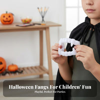Scary Effect bloodsucker Fangs Realistic Look Halloween professional-grade Non Fake Tooth Reusable for children, Cosplayers, grown-ups, the fangsed Parties, Costume Play, costume ball Balls, Stage Performances