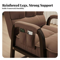 Manual Recliner High-Rear Section Support Adjustable Recliner with Footstool Er Adjust Nomic Design Padded Cushioning