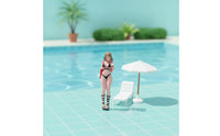 Street-Style Miniature Female Figurine Detailed 1/64 Scale Figure Realistic Miniature People Figure Lifelike for Hobbyists