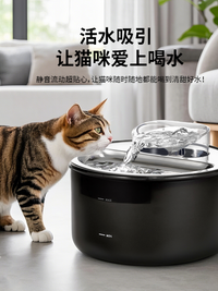 宠元宠物用品猫咪饮水机自动循环恒温流动喝水狗狗饮水器静音喂水