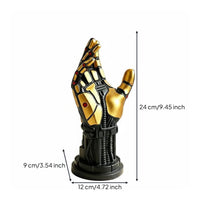 Multi-Functional Robotic Hand Headphone Stand Unique Aesthetic Futuristic Controller Holder Resin Material Mechanical Hand Display Stand Space-Saving for Office