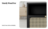 Rattan Drawer Cabinet Nordic and fashion Rattan Drawer Side Table Minimalist Design