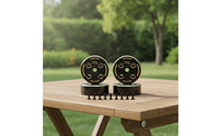 2 Pieces RC Crawler Weights with Screws Black Electroplated Brass Wheel Weights Hardware Anti-Rollover Bolt-on for Trail Tuning