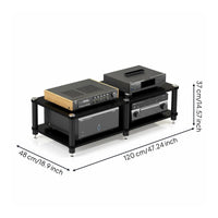 Power Amplifier Stand Heavy Duty Construction AV Equipment Rack Stable Structure Multi-Tier AV Stand for Audiophiles
