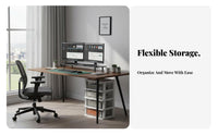 Mobile Under-Desk Shelf Space-Saving Storage Rack Multi-Purpose for Study Room