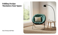 Luxuriously Soft Saucer Chair Foldable Padded Saucer Chair Modern Design