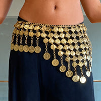 Bohemian Round Disc Tassel Hip Chain