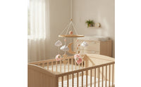 Nursery Mobile with Wooden Loop Hanging Baby Mobile with Loop Decor Crochet for Newborn
