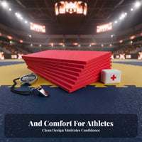 Judo Mat Non-Slip Tatami Mat Dense Foam Fighting Arts Floor Tile for Athletes, Coaches